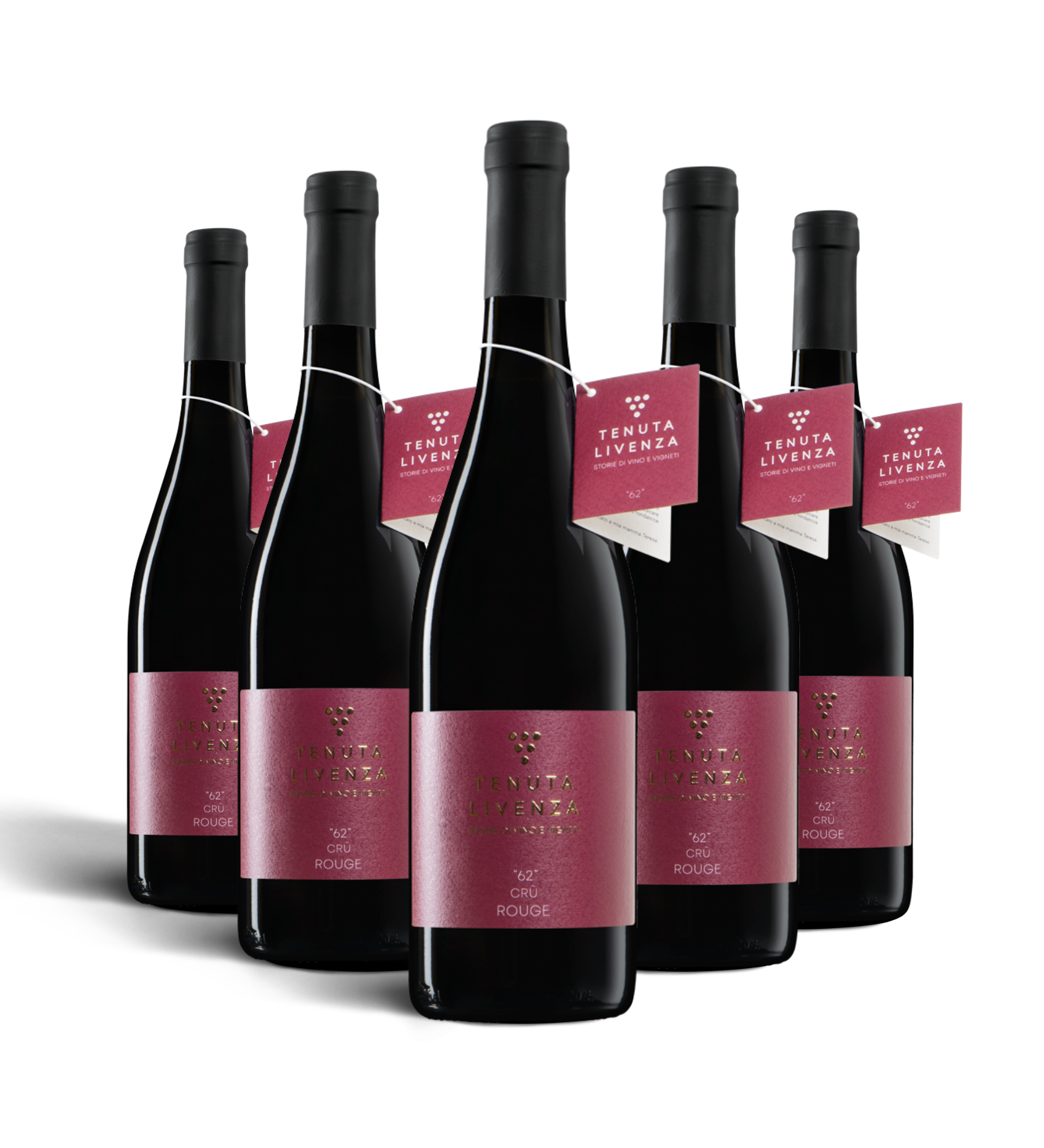 "62" CRU' ROUGE ROSSO IGT VENETO - 6 BOTTIGLIE bergamovini