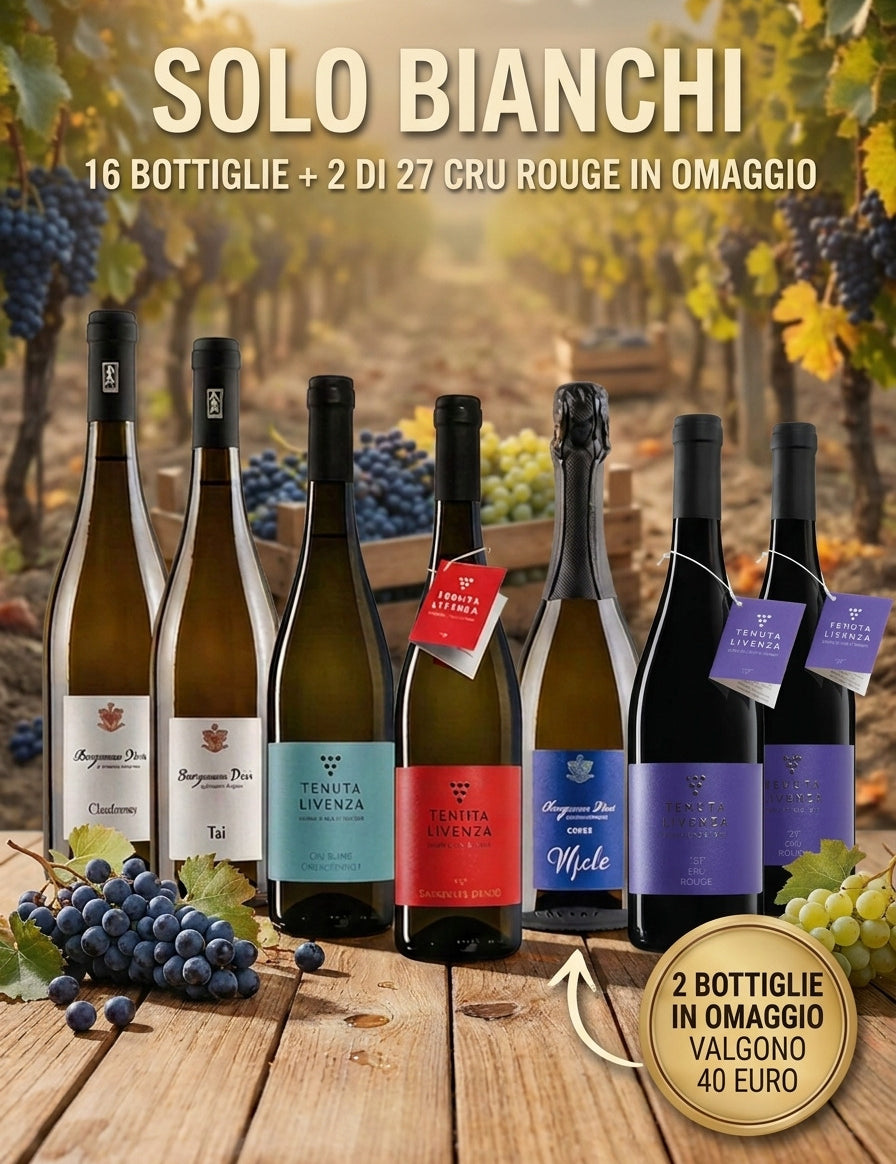 "SOLO BIANCHI" DA 16 BOTTIGLIE bergamovini
