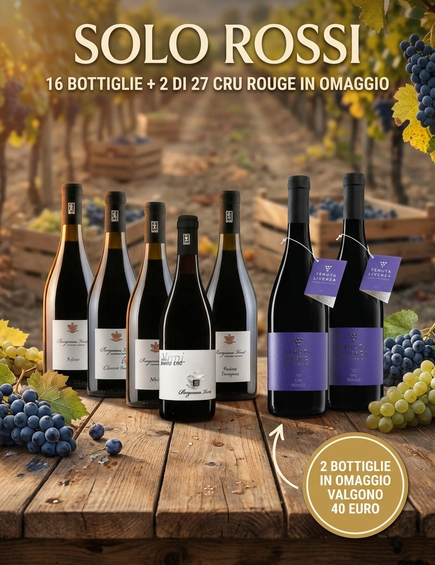 "SOLO ROSSI" DA 16 BOTTIGLIE bergamovini