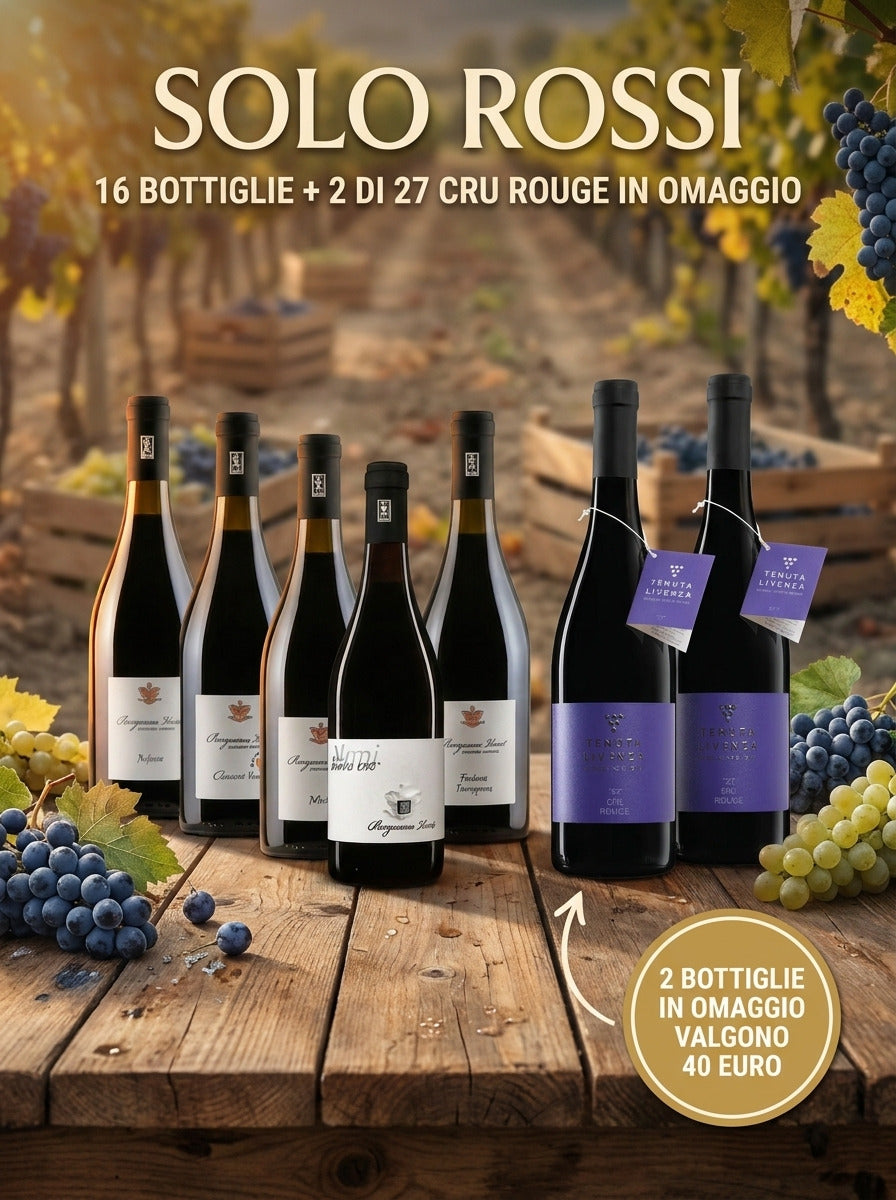 "SOLO ROSSI" DA 16 BOTTIGLIE bergamovini