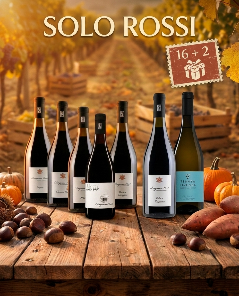 "SOLO ROSSI" DA 16 BOTTIGLIE bergamovini