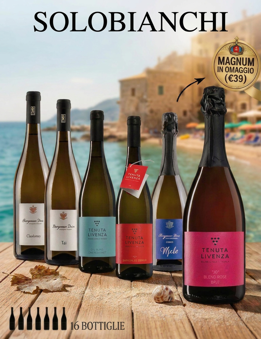 "SOLO BIANCHI" DA 16 BOTTIGLIE bergamovini