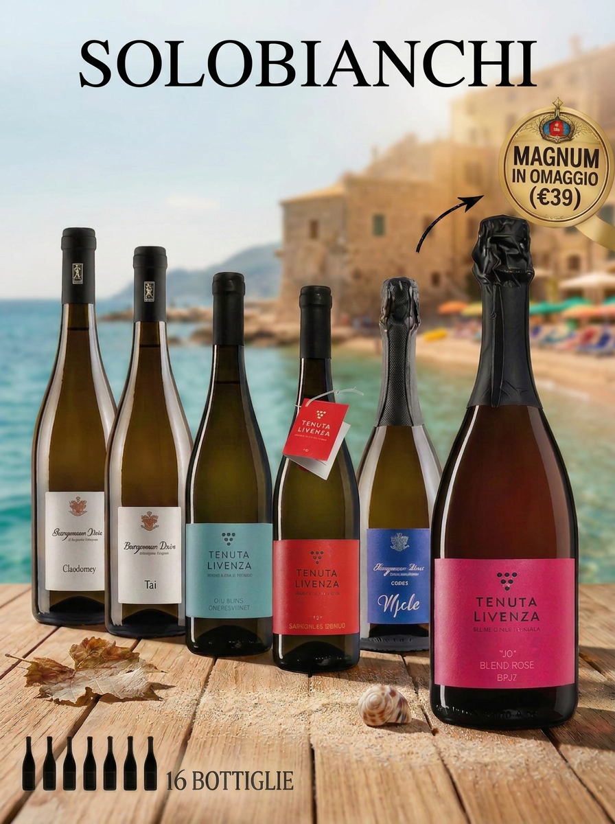 "SOLO BIANCHI" DA 16 BOTTIGLIE bergamovini