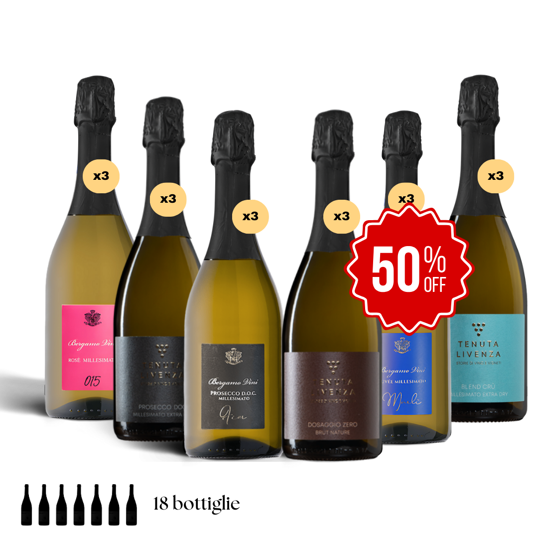 Degustazione Tutte le Bolle – Selezione da 18 Bottiglie bergamovini