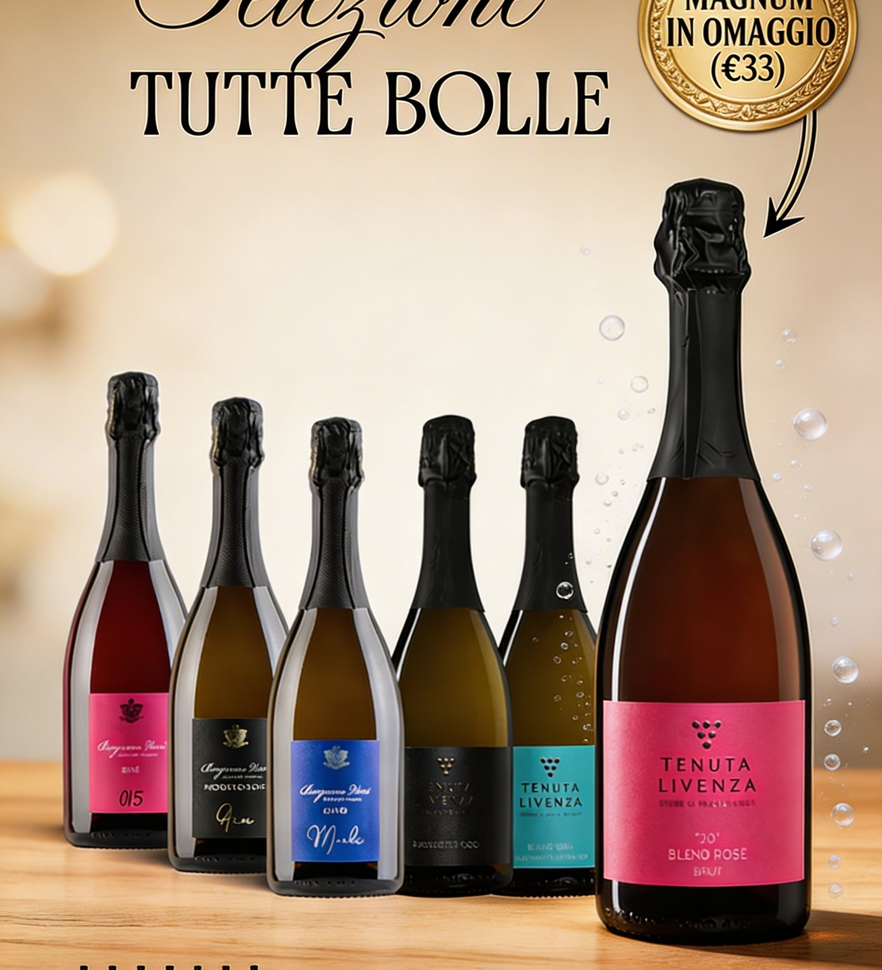 SELEZIONE TUTTE BOLLE 16 BOTTIGLIE bergamovini
