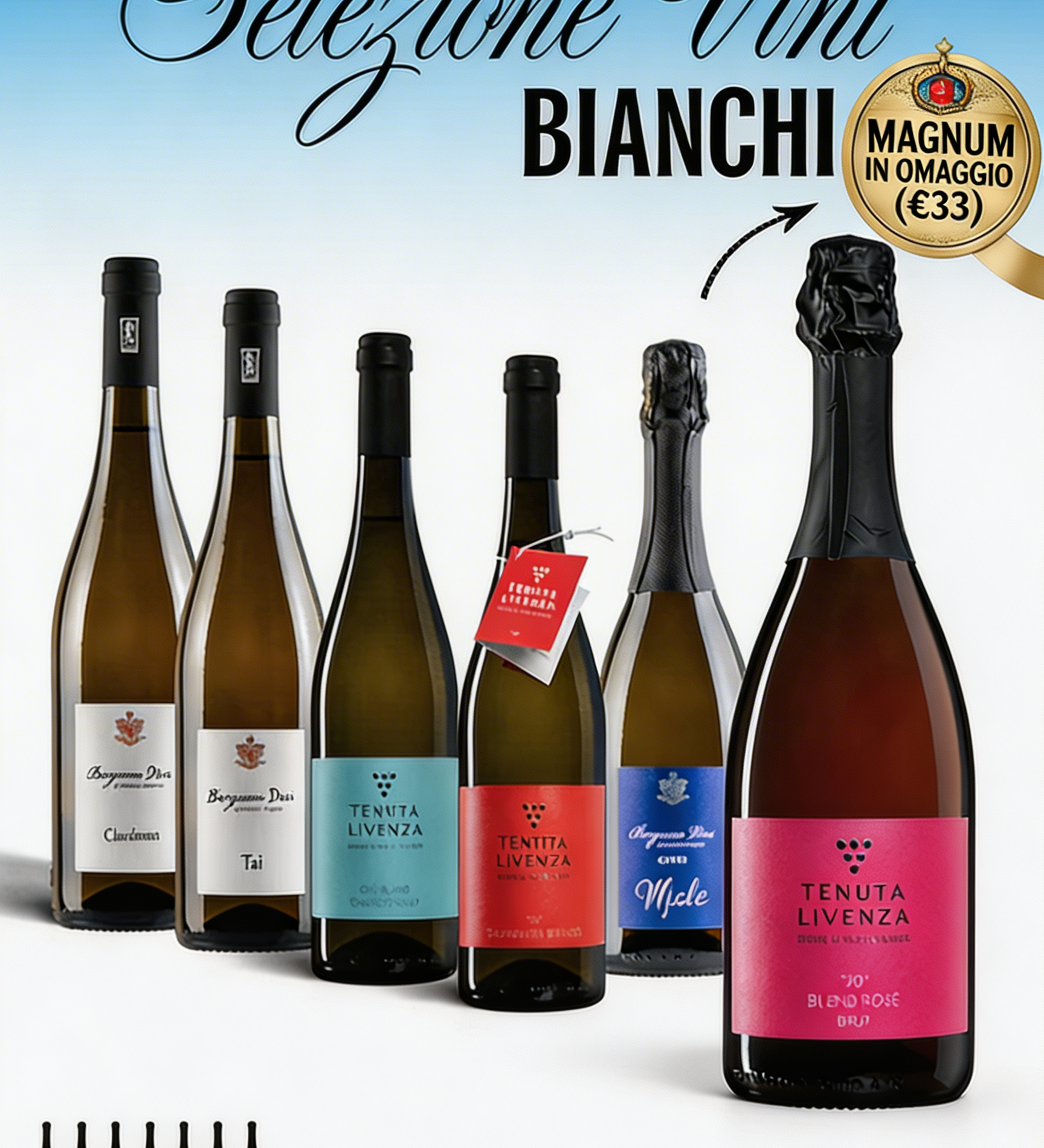 SELEZIONE VINI BIANCHI 16 BOTTIGLIE bergamovini