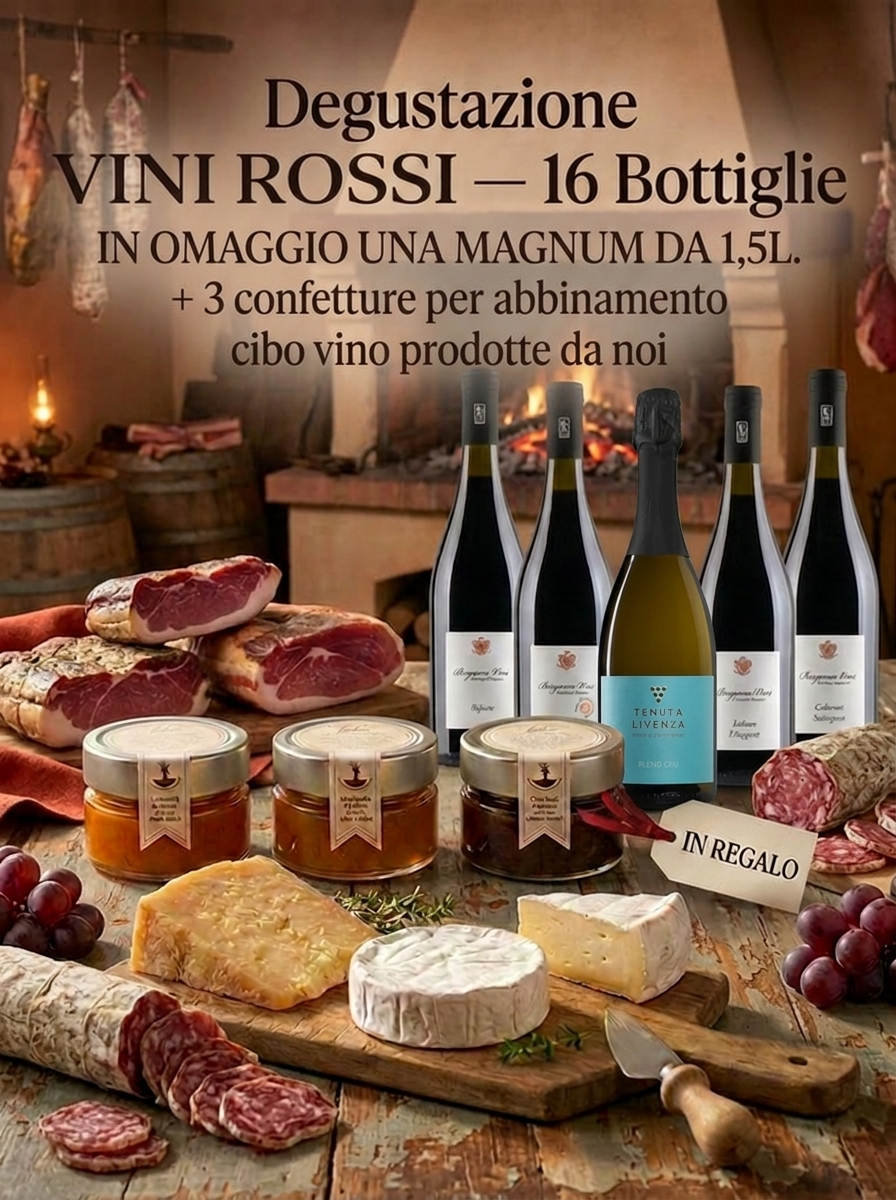 SELEZIONE VINI ROSSI 16 BOTTIGLIE bergamovini