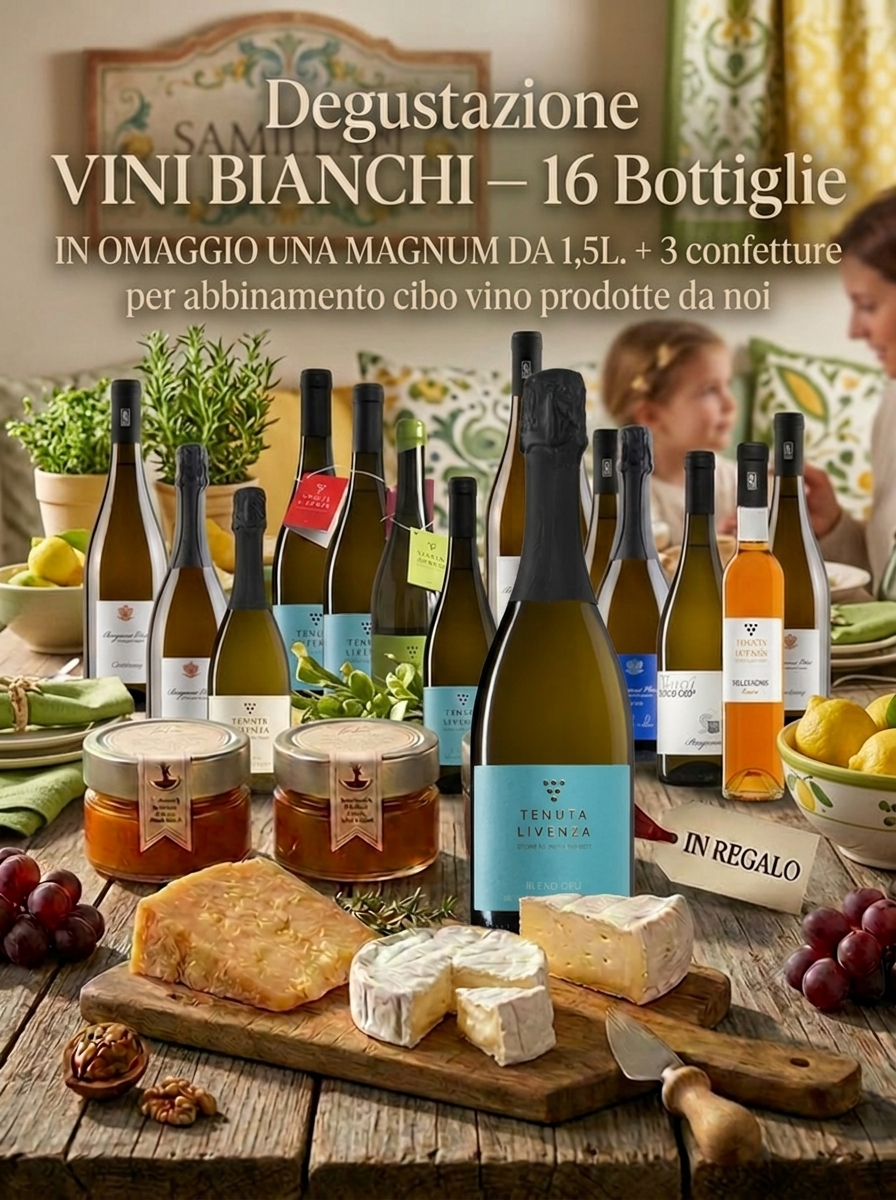 SELEZIONE VINI BIANCHI 16 BOTTIGLIE bergamovini